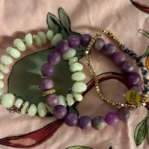 Kinsley Armelle Amethyst bracelet set